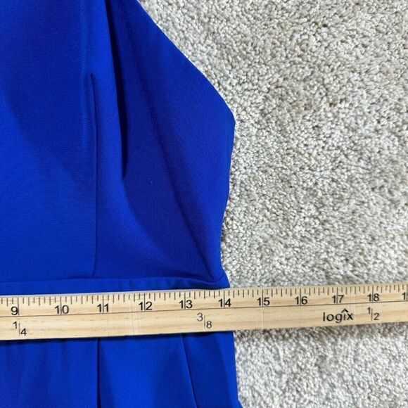 C/MEO Collective Power Trip Jumpsuit Womens Medium Blue Wide-Leg Spaghetti Strap - Picture 10 of 16